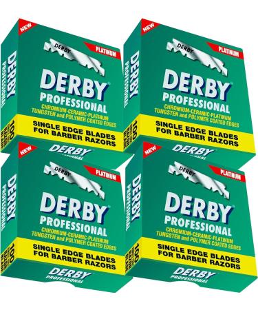Derby Professional Single Edge Razor Blades - Pack of 400 for Smooth Shaving | International Shipping Available - Buy Online on GoSupps.com