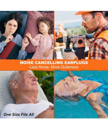 10 Pair Silicone Ear Plugs - Reusable Soft Washable Noise Cancelling - Ideal for Sleeping Shooting Music & Construction - Includes Plastic Case - Buy Online on GoSupps.com