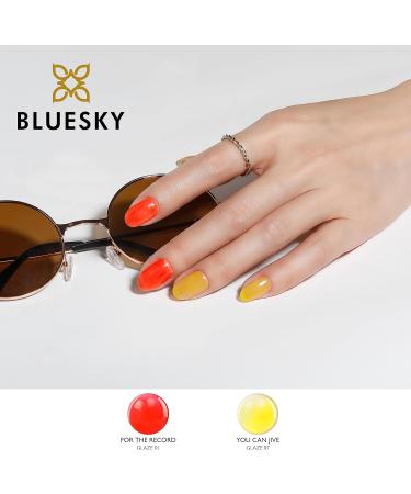 Bluesky UV/LED Gel Soak Off Nail Polish Glaze 01 For The Record 10 ml (Requires Curing Under UV/LED) - Buy Online on GoSupps.com