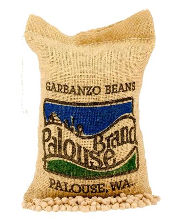 Chickpeas | Garbanzo Beans | Family Farmed in Washington State | Desiccant Free | 5 lbs | Non-GMO Project Verified | Kosher Parve | USA Grown | Field Traced | Burlap Bag