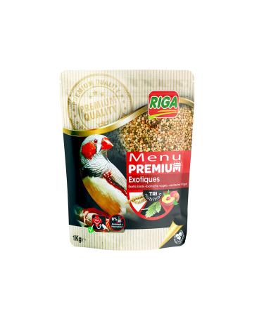 Riga - Premium Menu for Exotic Birds - Blend of Seeds, Cereals and Plant Proteins - Tri-Nutrition Concept - Helps Optimal Int