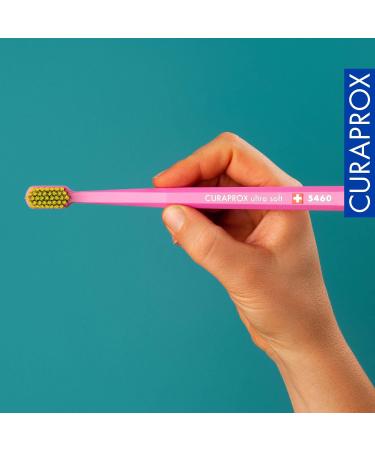 Curaprox CS 5460 Ultra Soft Toothbrush Set - 3-Pack for Adults | Super Soft Bristles in White Dark Blue Pink - International Shipping Available - Buy Online on GoSupps.com
