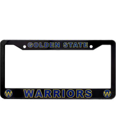Golden State Warriors License Plate Frame - Black, 12.25 x 6.25 - Ideal Gift for Sports Fans - Slim Design - Buy Online on GoSupps.com