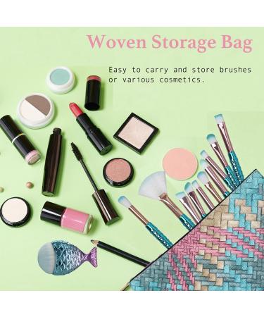 NIZIYI Mermaid Makeup Brush Set - 11 PCS Beauty Kit for Eyes, Face, and Brows - Buy Online on GoSupps.com
