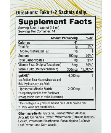 LET GO Sour Watermelon BHB Ketone Gel | Exogenous Ketones Supplement for Energy & Focus | Caffeine-Free | Keto Electrolytes 14 Pack  - Buy Online on GoSupps.com
