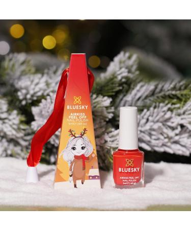 Bluesky Christmas Kids Nail Varnish Bauble Rudolph's Nose Red - Non-Toxic Peel-off Water-based Nail Polish 5ml - Buy Online on GoSupps.com