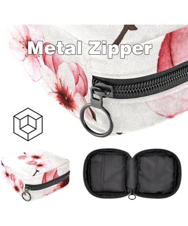 Women's Binding Storage Bags - Ink Cherry Blossom Flowers | Portable Menstrual Pad & Tampon Holders | Stylish Storage for Bandages | Multicolored | Ideal for School & Office - Buy Online on GoSupps.com