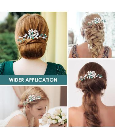 Hair Accessories Wedding Guest Wedding Guest Hair Accessories Prom Hair Accessories Sage Green Hair Accessories Bridal Hair Accessories for Bride and Bridesmaid - Buy Online on GoSupps.com