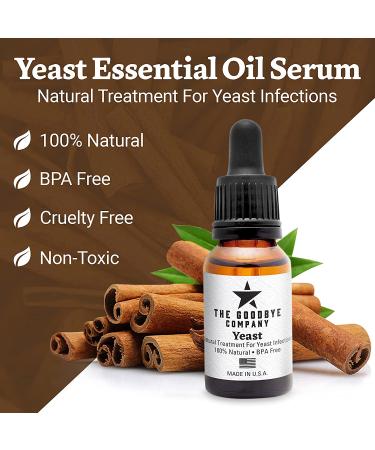 Goodbye Yeast Essential Oil Serum - USA Made Yeast Infection Treatment (15ml) - For Women and Men - 0.50 Fl Oz - Buy Online on GoSupps.com