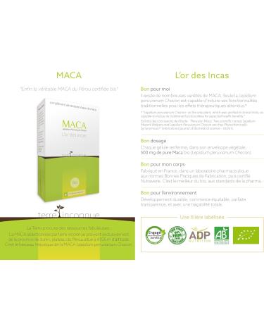 Organic Maca from Peru Terre Inconnue 210 g Jar Pure Lepidium Peruvianum Chacon - Buy Online on GoSupps.com