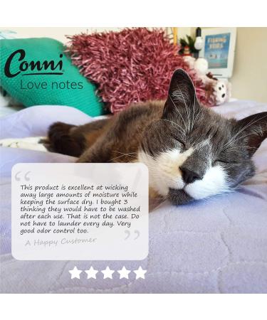 Conni Reusable Bed Protection - Absorbent Waterproof & Washable for Incontinence Bedwetting & Excessive Sweating - 95 x 85 cm - Gray - Buy Online on GoSupps.com