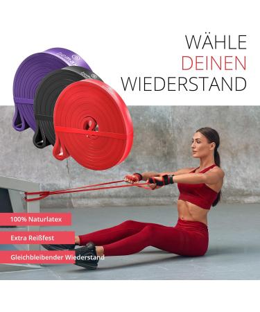 Fitness Band Pull Up Resistance Band Set | Tapping Aid & Training Guide for Home Gym | Sportband Pullup Dip Bar & Calisthenics Equipment - Buy Online on GoSupps.com
