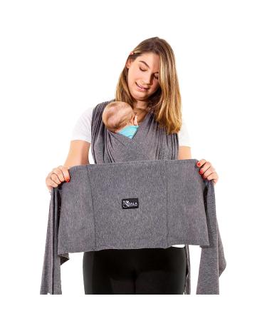 Koala Babycare Easy-to-wear Baby Sling | Adjustable Unisex Baby Carrier up to 22lbs | Multi-Purpose & Stylish Anthracite Baby Wrap Belt - Buy Online on GoSupps.com