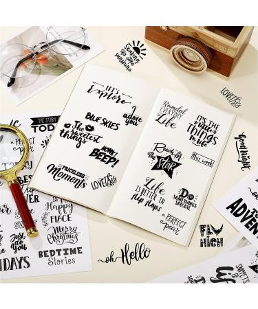 546 Pcs 24 Sheets Vintage Words Stickers for Journaling Nice Words Sentences Stickers Inspirational Scrapbook Stickers Waterproof Aesthetic Stickers for Journaling Water Bottles Laptop (Vivid Style) - Buy Online on GoSupps.com