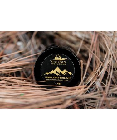 SILK ROAD ORGANICS Pure Himalayan Shilajit (30g) - Metabolism & Immune Support Resin with Fulvic Acid & Trace Minerals - Buy Online on GoSupps.com