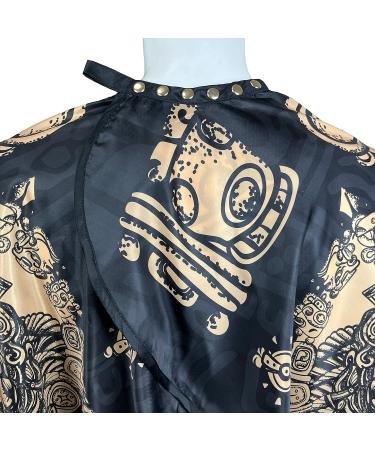 Professional Barber Cape for Men - Waterproof Haircut Cape with Snap Closures - Large Salon Cutting Cape in Mayan Pattern - Buy Online on GoSupps.com