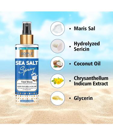 6.8 fl oz Sea Salt Spray for Hair Men & Women Natural Texture Spray for Hair Volume Adds Instant Thickness Light Hold Sea Salt Spray for Hair Hold Beach Hair Spray Easy Mist Spray for All Hair Types - Buy Online on GoSupps.com