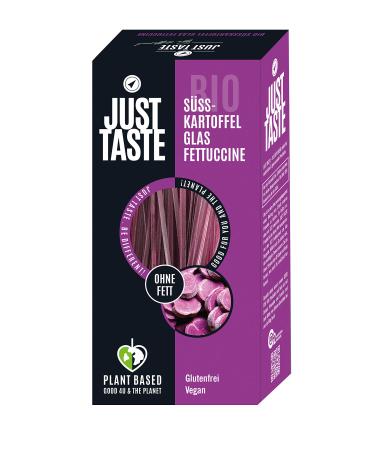 Just Taste Be different JUST TASTE Lilac Sweet Potato Fettuccine Pot The new organic plant-based pasta 250 g