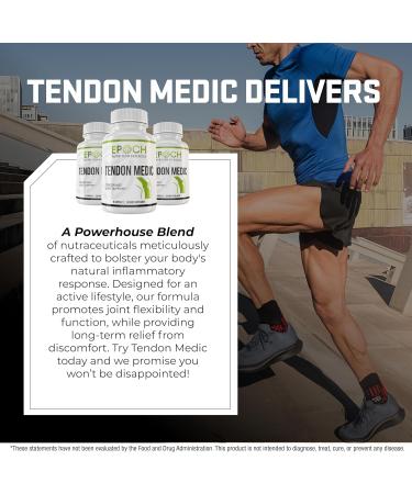 Tendon Medic | Natural Dietary Supplement for Joint & Tendon Pain Relief | 90 Capsules for Exercise & Therapy Support - Buy Online on GoSupps.com