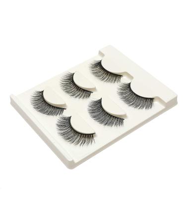 3 Pairs Long Cross False Eyelashes | Natural 3D Fake Thick Black Eye Lashes by Icycheer - Buy Online on GoSupps.com