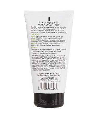 Garnier SkinActive Ultra Clean 3-in-1 Charcoal Cleanser 4.4 oz | Deep Clean & Purify Skin - Buy Online on GoSupps.com