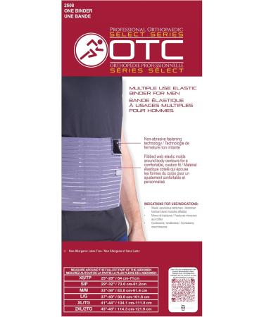 OTC Abdominal Binder for Men - Ribbed Elastic Compression - Large Size | International Shipping Available - Buy Online on GoSupps.com