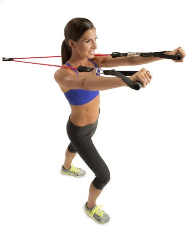 GoFit Resistance Power Tubes/Bands and Power Handles Bundle - Resistance Training Workout - Includes Resistance Band and Power Handles Black - 100 Pounds - Buy Online on GoSupps.com