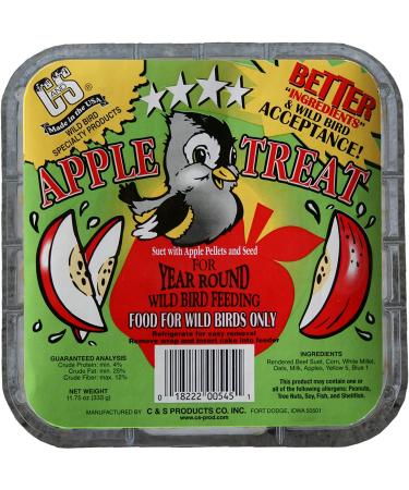 Buy C&S Suet Treats for Wild Birds - 12 Pack | Premium Bird Feed - Buy Online on GoSupps.com