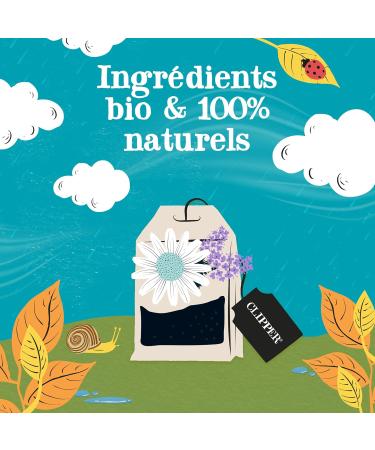 CLIPPER - Organic Infusion - Sandmerchant - Chamomile Lavender and Lemon Balm - 20 Organic Infusion Sachets - Pack of 1 - Buy Online on GoSupps.com