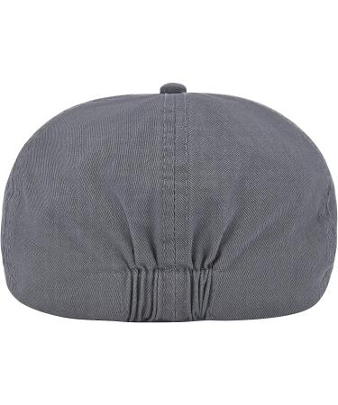 VOBOOM Cotton Flat Cap Cabbie Hat Dark Grey | Gatsby Ivy Irish Newsboy Hat - Buy Online on GoSupps.com