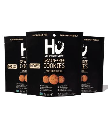 Hu No Added Sugar Snickerdoodle Cookies | 3 Pack | Gluten Free, Grain Free, Keto, Dairy Free & No Added Sugar Snack | Paleo, Non GMO Certified & Keto Friendly Desserts | Crunchy Mini Chocolate Chip Cookies Snickerdoodle 3 …