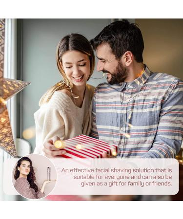 Gurelax Facial Hair Removal for Women - Rechargeable Painless Electric Razor with 2 Replacement Heads in Rose Gold - Buy Online on GoSupps.com