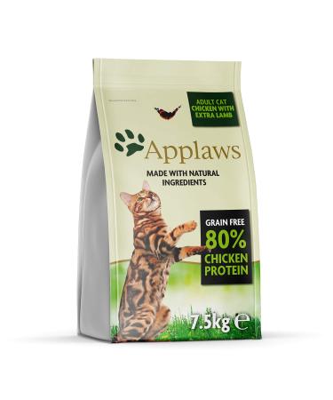Applaw's cat dry food adult chicken with lamb grain -free and completely 7.5 kg (1 pack) adults - chicken with lamb 7.5 kg (1 Pack)