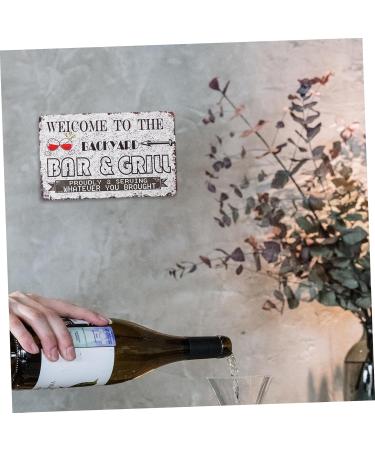 ABOOFAN 1pc Bar& Metal Welcome Posters Retro Art Crafts To Tin Poster Delicate Signs Bar Grill - Buy Online on GoSupps.com