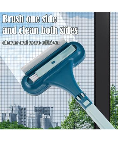 Mesh Screen Cleaner 2in1 Window Cleaning Brush Glass Cleaning Wet Dry Double Sided Extendable Mesh Cleaner Char Container (B One Size) B One Size - Buy Online on GoSupps.com