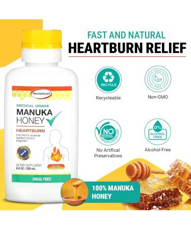 ManukaGuard Heartburn Neutralize 6.8oz - Natural Lemon Peach Relief for Heartburn & Acid Reflux - Fast International Shipping - Buy Online on GoSupps.com