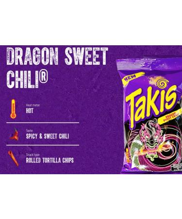 Takis Dragon Sweet Chili Lot de 3 (3 100g) chips de ma s roul s au go t chili doux et pic  - Buy Online on GoSupps.com