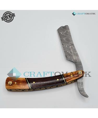 Razor Damascus Steel Men's Gift Set | Handmade High Quality Barber Razor | DBR49 - Buy Online on GoSupps.com