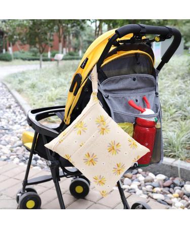 Felfang Diaper Bag Set - 2 Wetbag Organizers Reusable Fabric Diapers (Cactus & Yellow Flower) - Stylish & Eco-Friendly | Shop Internationally! - Buy Online on GoSupps.com