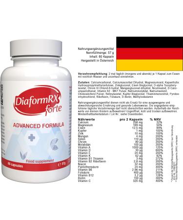  DiaformRX Forte - 180 capsules - Pack of 3 - Buy Online on GoSupps.com