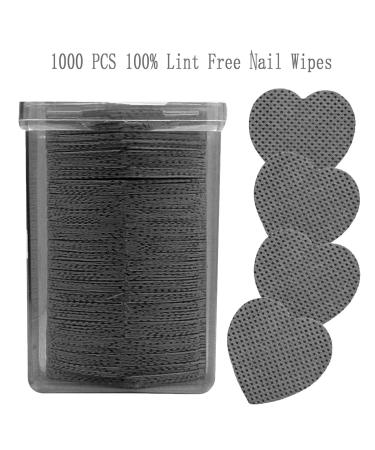 1000 PCS Lint Free Nail Wipes - Nail Polish Remover & Lash Extension Supplies - Perfect for Gel Polish & Eyelash Glue Cleanup - Black - Buy Online on GoSupps.com