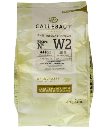 Callebaut White Chocolate Callets 2.5 kg 2.5 kg (Pack of 1)