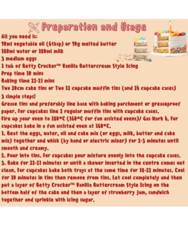 Rainbow Chip Party Betty Crocker Cake Mix 425g x2 - Buy Online on GoSupps.com