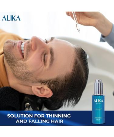 ALIKA Hair Growth Serum | Stimulate Gorgeous Hair Growth | Men's Hair Loss Treatment (50ml) - Suitable for All Scalp Types - Buy Online on GoSupps.com