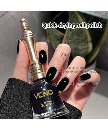 Buy Black Quick-Dry Nail Polish - Odorless Non-Toxic No UV Lamp Needed - Fast Drying in 45 Seconds (0.35 fl. oz - Buy Online on GoSupps.com
