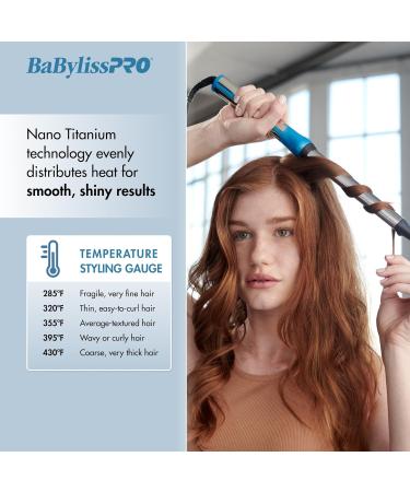 BaBylissPRO Nano Titanium Oval Barrel Curling Wand - 1 Inch for All Hair Types | International Shipping Available - Buy Online on GoSupps.com