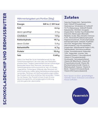 Buy All vo Chocolate Meal Bar - Low-Calorie Protein & Fiber Meal Replacement for Weight Loss & Control - International Shipping - Buy Online on GoSupps.com