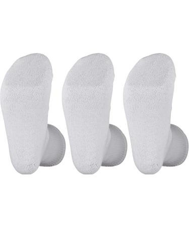 Personal Touch Diabetic Crew Socks 3-Pack - Men's & Women's Size 9-11 (White) - Buy Online on GoSupps.com