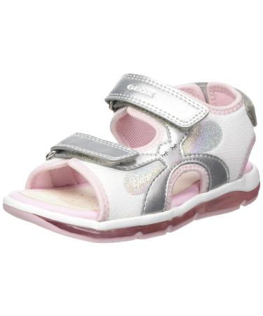 Geox Baby Girl's B Sandal Todo 5 UK Silver Pink