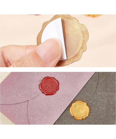 CRASPIRE Adhesive Wax Seal Stickers 25PCS Red Rose Wax Seal Sticker for Envelopes Decorative Stamp Stickers Envelope Stickers for Wedding Invitation Craft Scrapbook Party Gift Grapping R Rose Flower - Buy Online on GoSupps.com